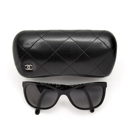 Chanel Cat Eye Chain Polarized Sunglasses 5260-Q Black 9 of 9
