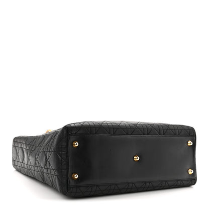 Christian Dior Lambskin Cannage Large Lady Dior Black 4 of 11