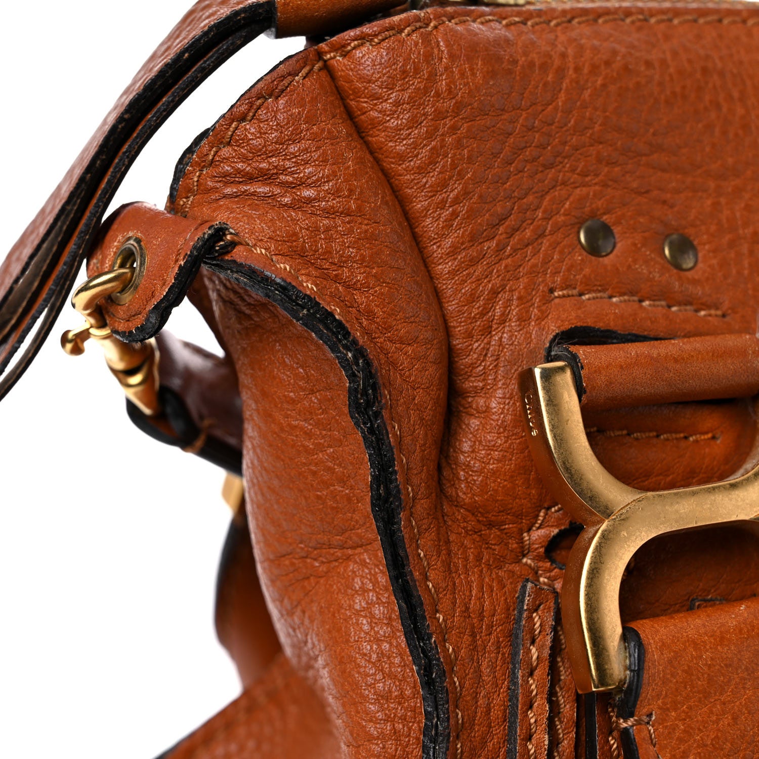 Chloe Calfskin Medium Marcie Satchel Tan 17 of 26