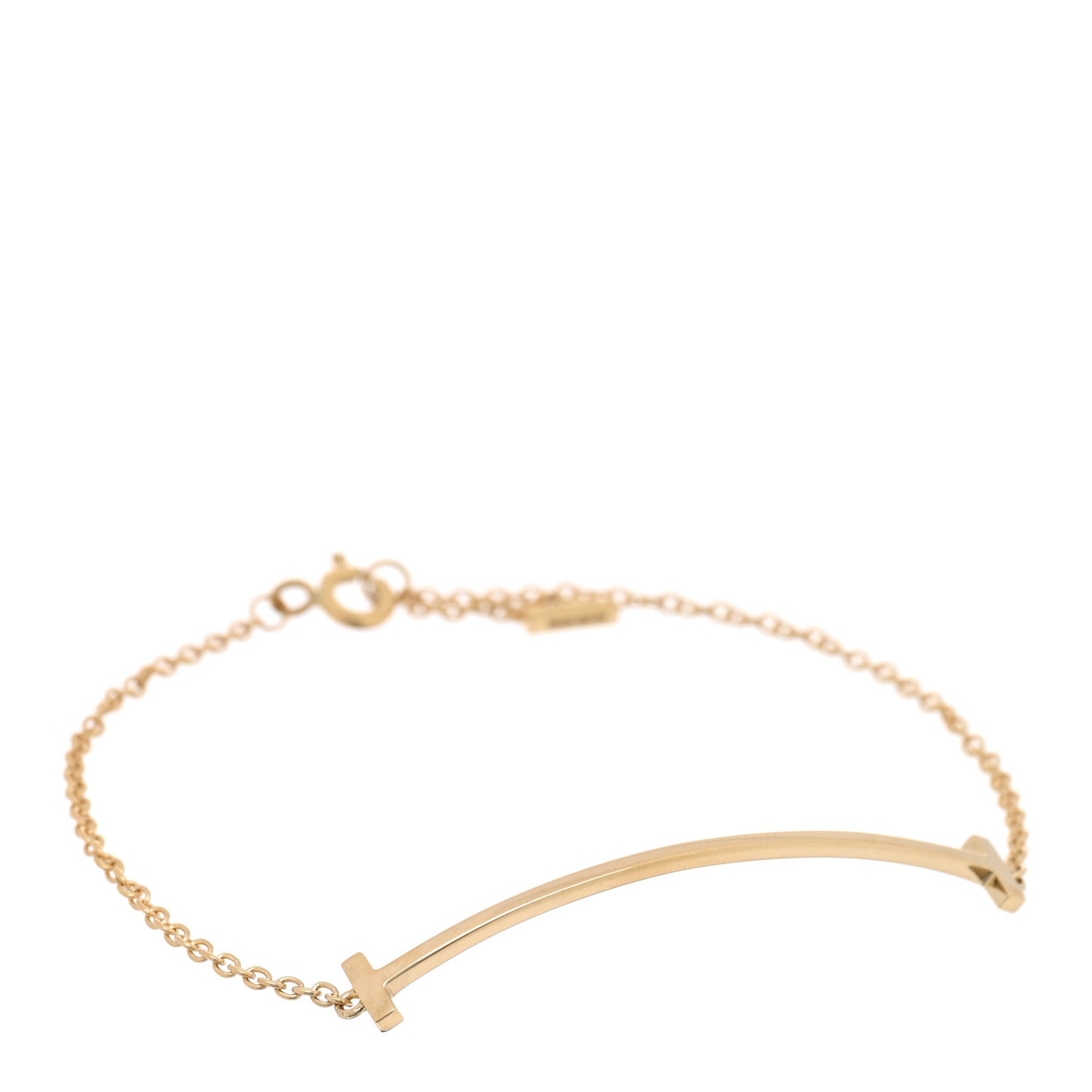 18K Yellow Gold T Smile Bracelet