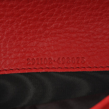 Gucci Pebbled Calfskin Soho Zip Around Wallet Red 7 of 8