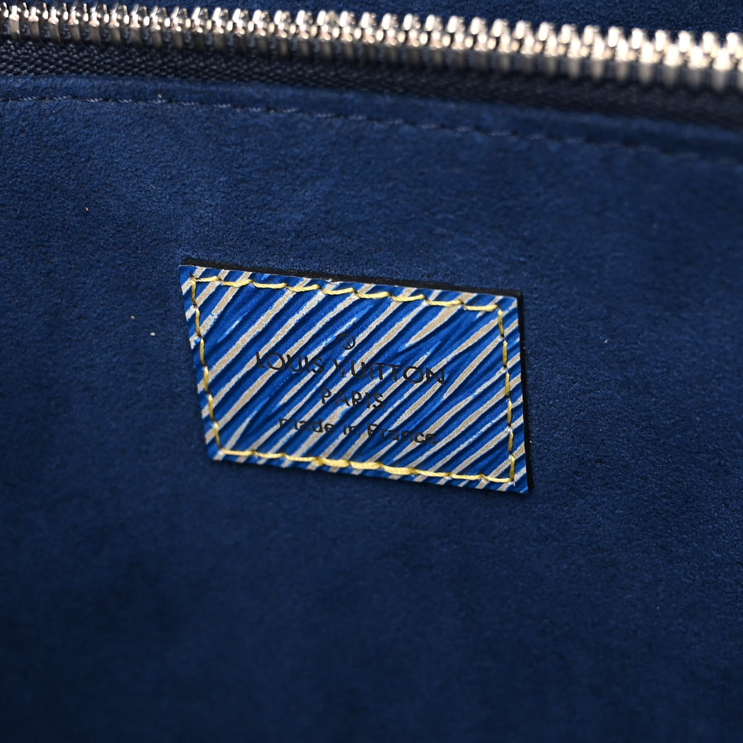 Epi Pins Twist Tote Denim Light