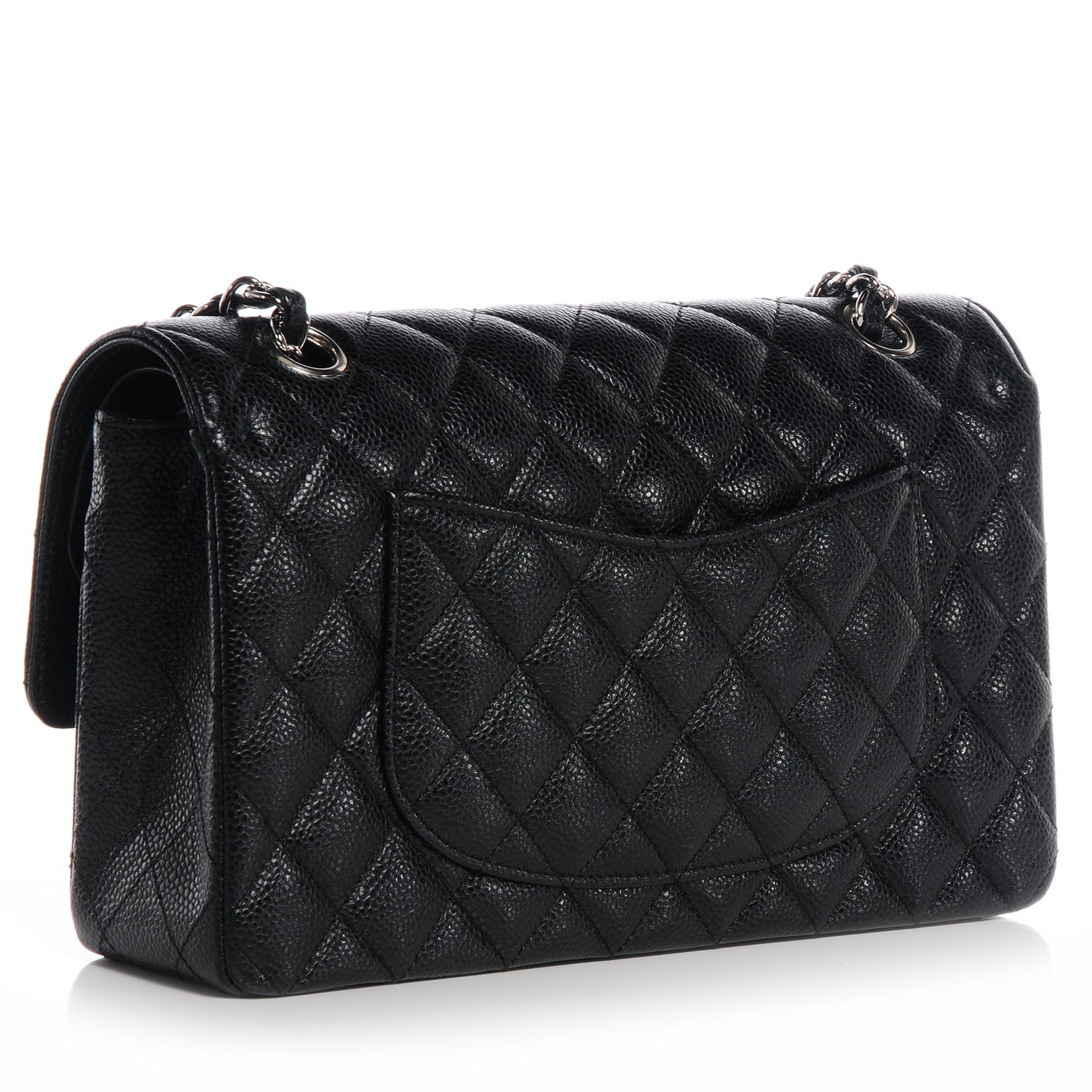 Chanel Caviar Quilted Medium Double Flap Black 3 of 8