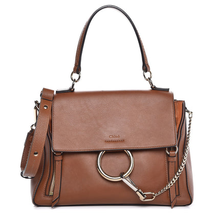 Chloe Calfskin Small Faye Day Shoulder Bag Tan 1 of 8