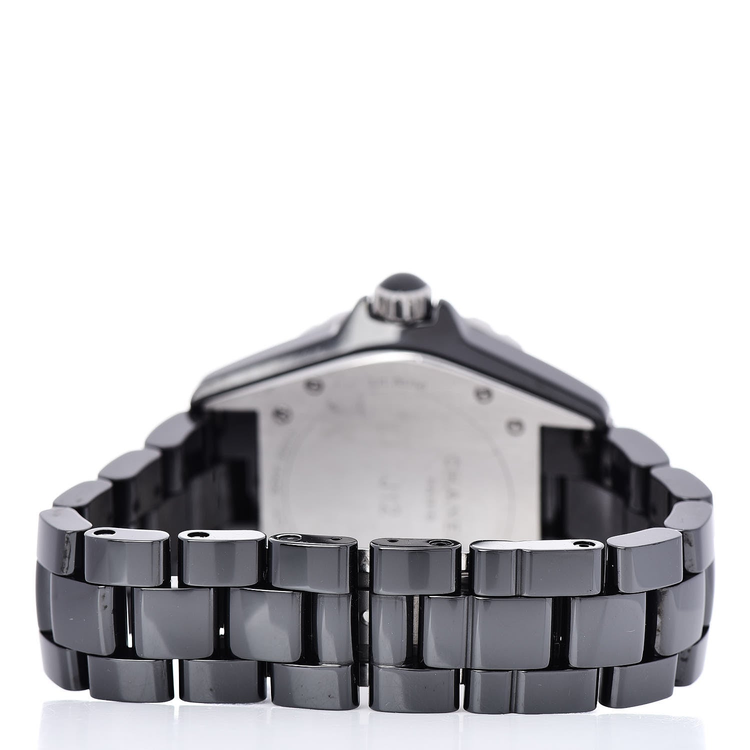 Chanel Stainless Steel Ceramic Emerald 38mm J12 Automatic Watch Black 4 of 5