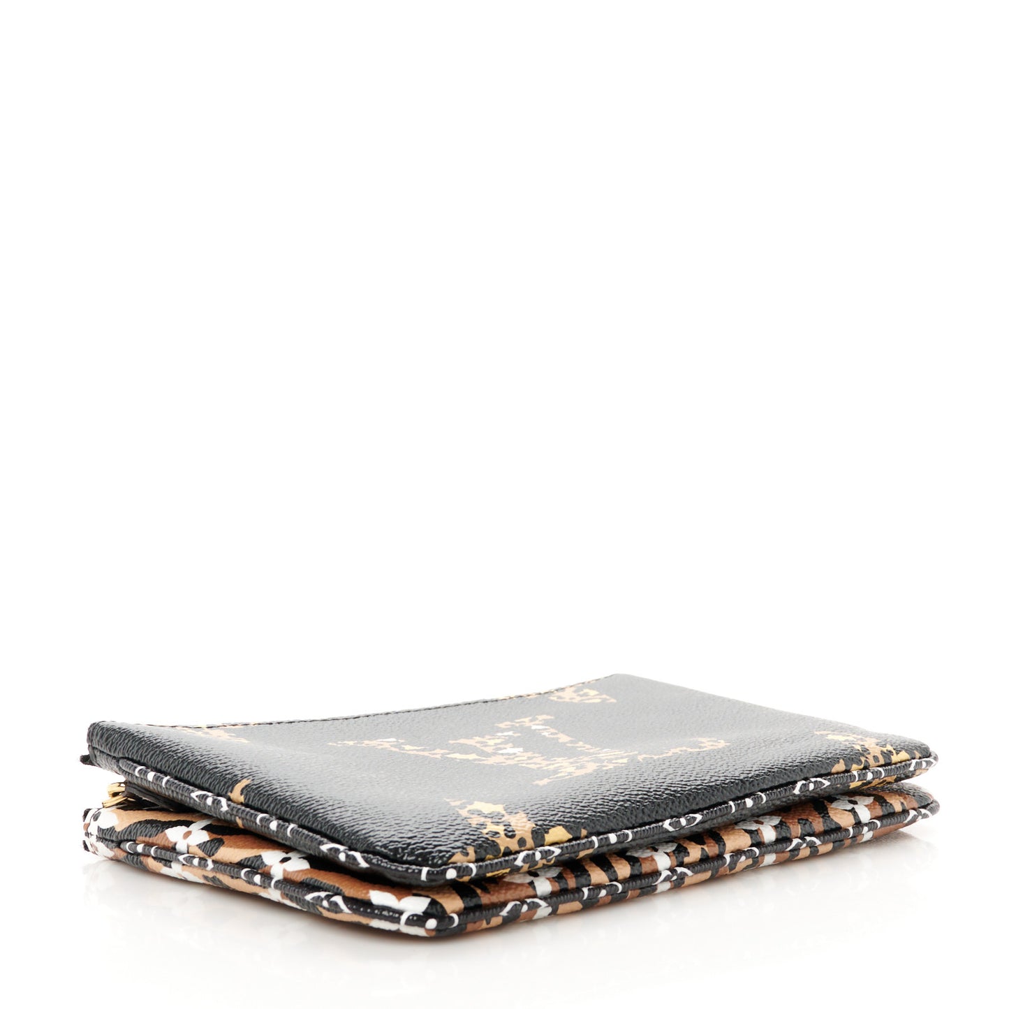 Monogram Giant Jungle Pochette Double Zip Black