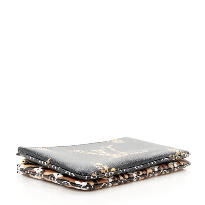 Louis Vuitton Monogram Giant Jungle Pochette Double Zip Black 4 of 12