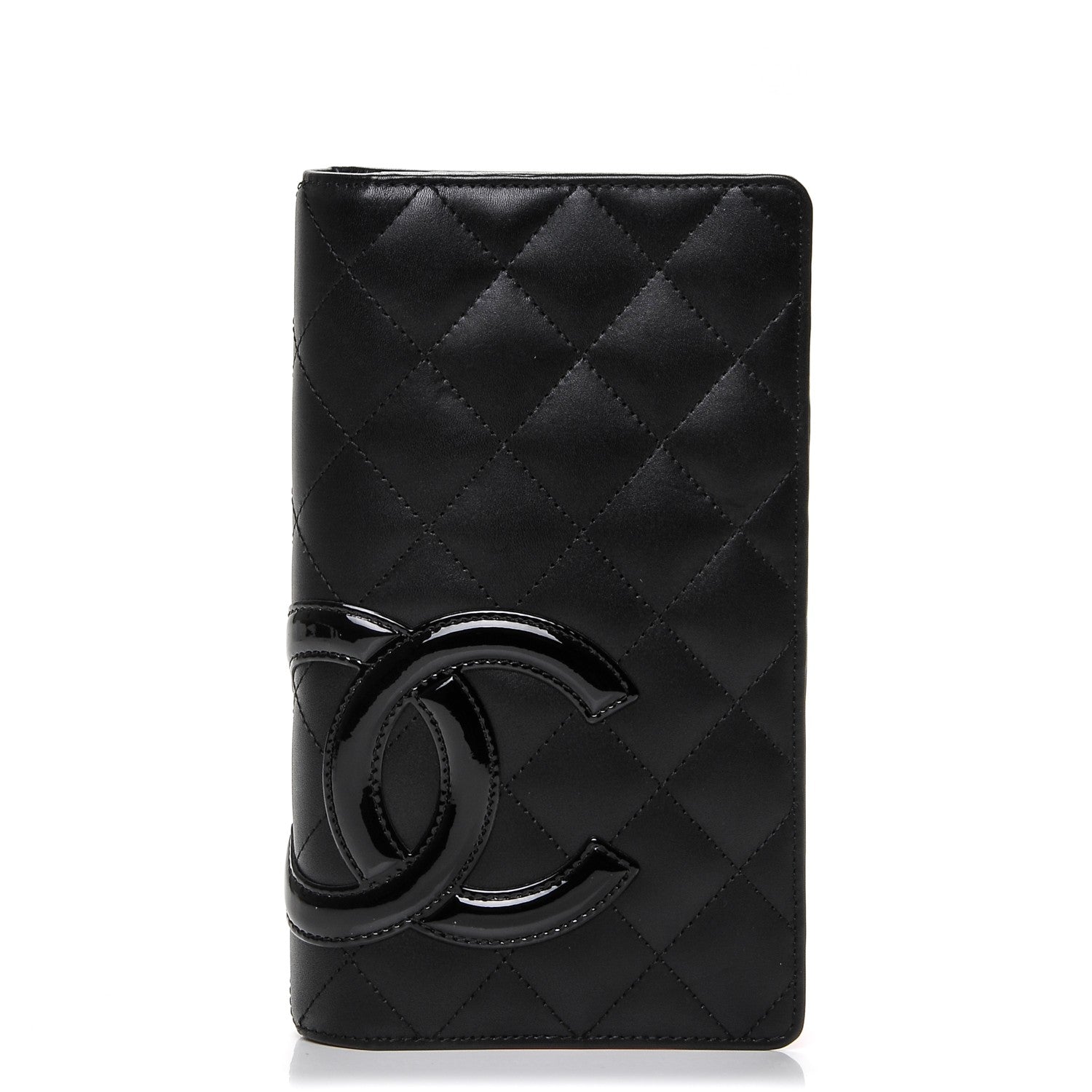 Chanel Calfskin Quilted Cambon Yen Wallet Black 1 of 7