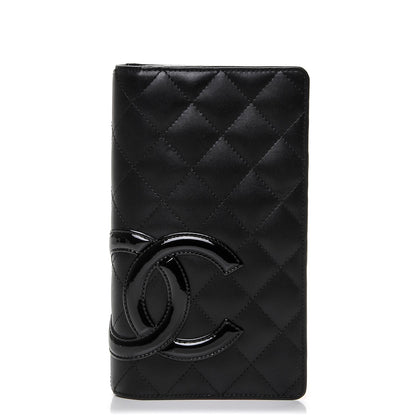 Chanel Calfskin Quilted Cambon Yen Wallet Black 1 of 7
