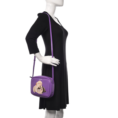 Balenciaga Calfskin Puppy and Kitten Everyday S Camera Bag Purple 2 of 10