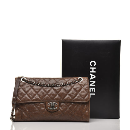 Chanel Crumpled Grained Calfskin Jumbo CC Crave Flap Beige 10 of 10