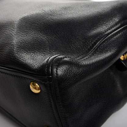 Miu Miu Vitello Daino Tote Nero Black 14 of 15
