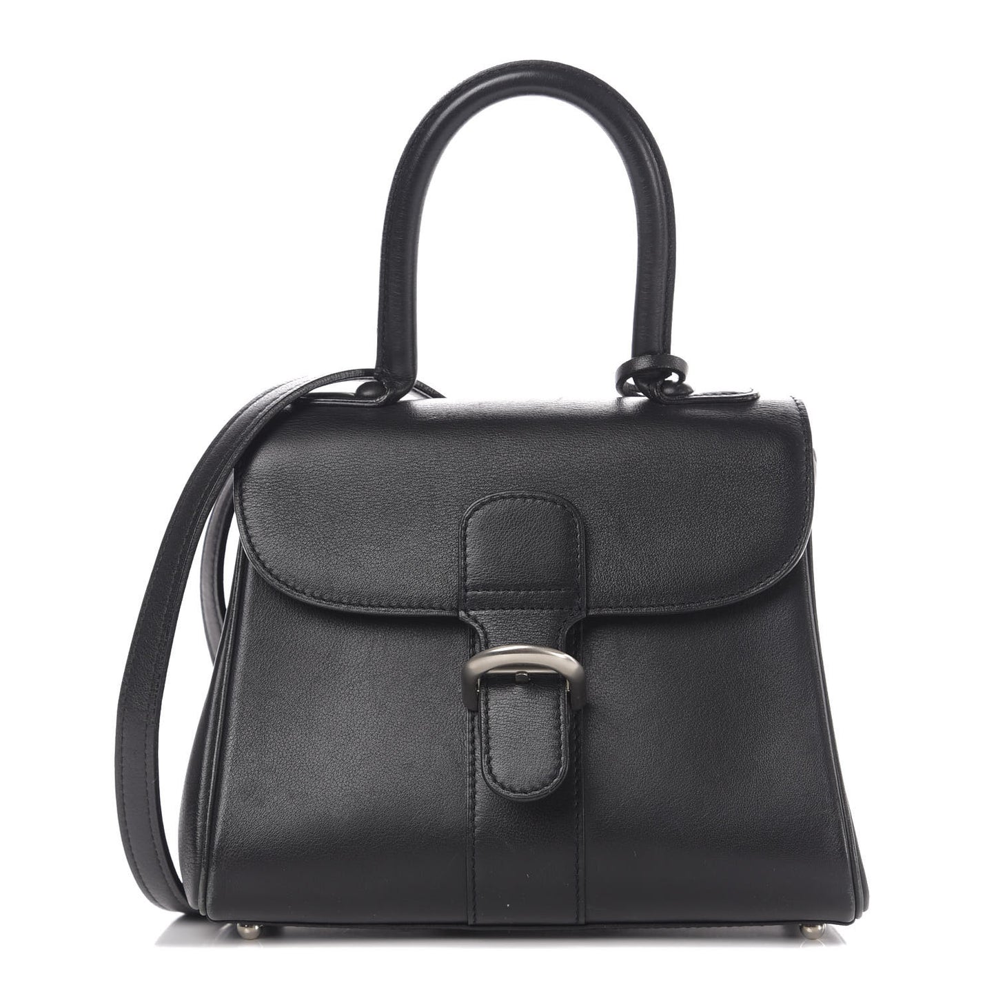 Calfskin Mini Brillant Satchel Black