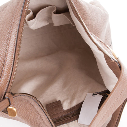 Gucci Pebbled Calfskin Twill Hobo Brown 5 of 7