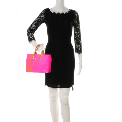 Louis Vuitton Vernis Fluo Reade PM Rose 2 of 7