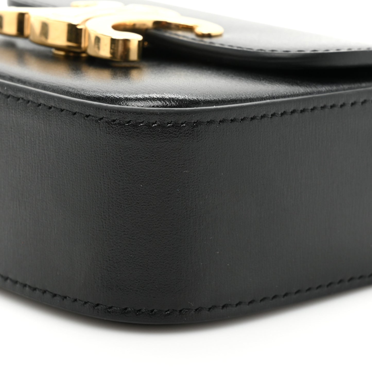 Shiny Calfskin Mini Triomphe Black