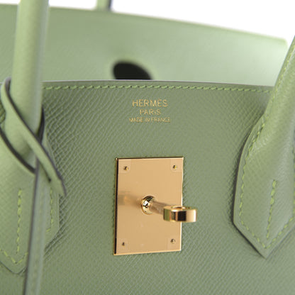 Hermes Epsom Sellier Birkin 30 Vert Criquet 8 of 10