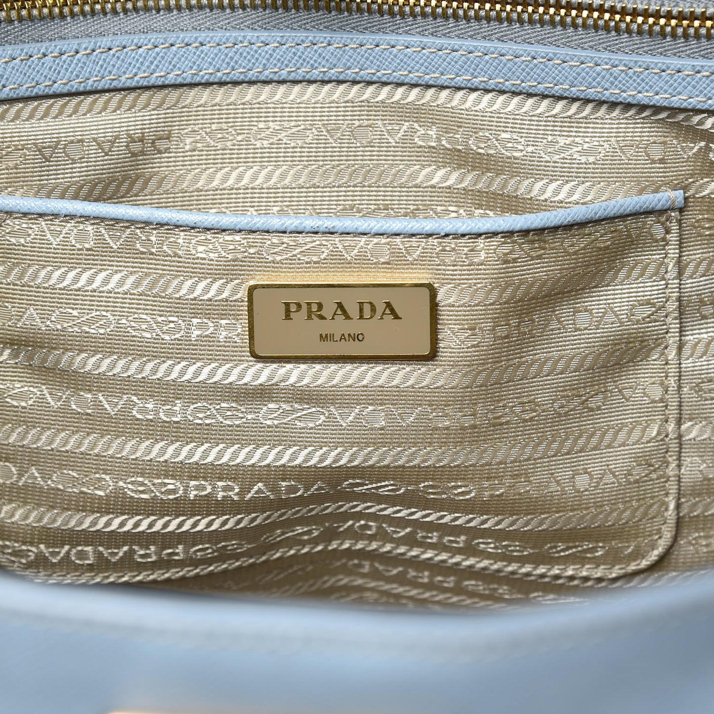 Saffiano Cuir Medium Double Bag Astrale
