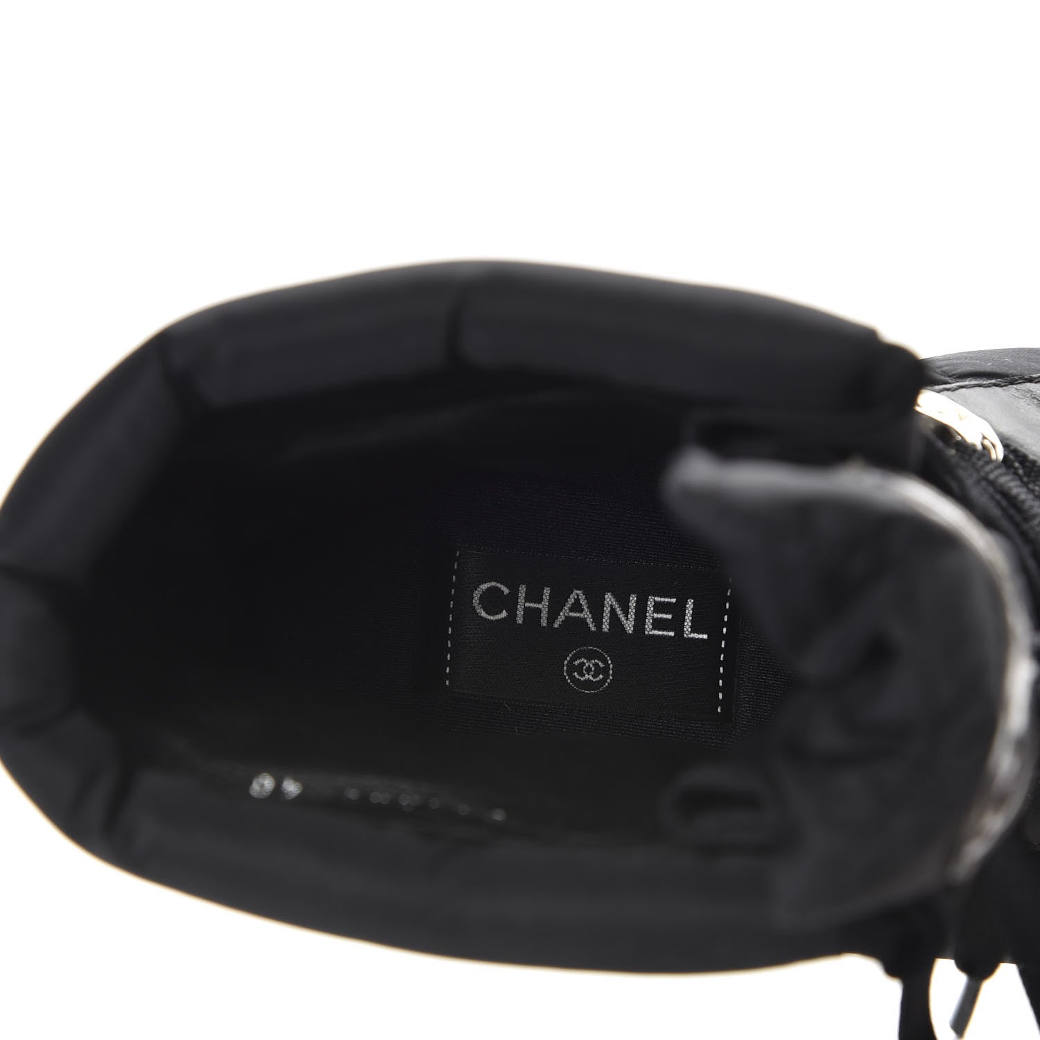 Chanel Nylon Calfskin Womens Coco Neige Short Boots 40 Black 7 of 11
