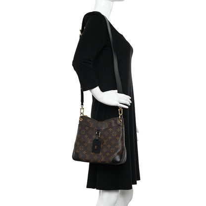 Louis Vuitton Monogram Odeon PM Black 2 of 9