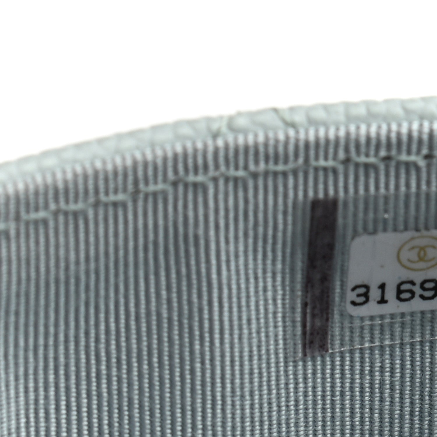 Chanel Caviar Quilted Flap Card Holder Wallet Light Blue 7 of 7