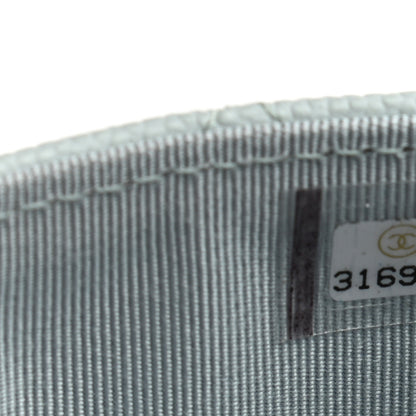 Chanel Caviar Quilted Flap Card Holder Wallet Light Blue 7 of 7