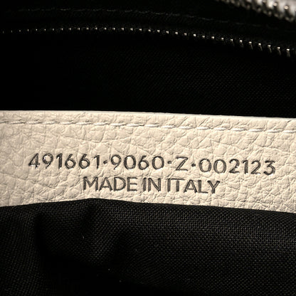Balenciaga Calfskin Medium Logo North South Shopping Tote White 7 of 10