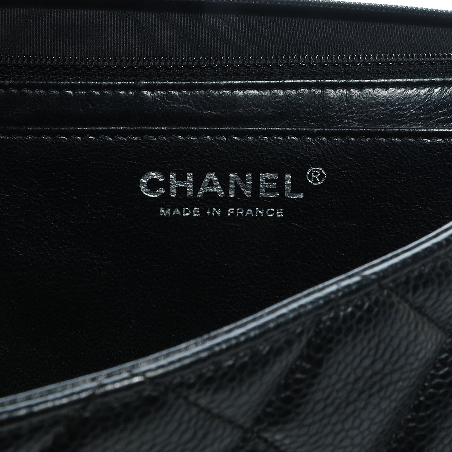 Caviar Jumbo Single Flap Black