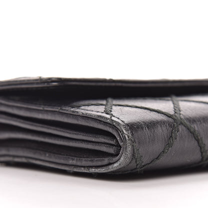 Chanel Calfskin Stitched Fancy CC Long Double Wallet Back 11 of 16