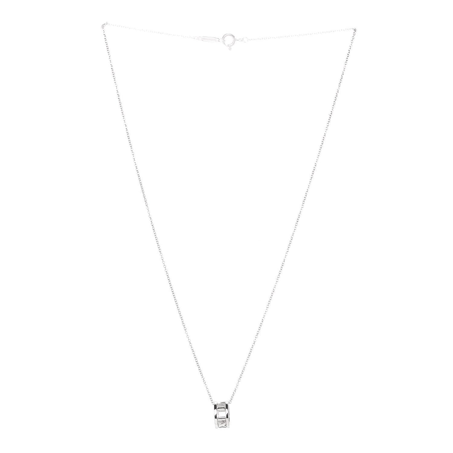Sterling Silver Atlas Open Pendant Necklace