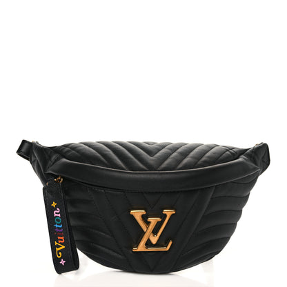 Louis Vuitton Calfskin Quilted New Wave Bumbag Black 1 of 8
