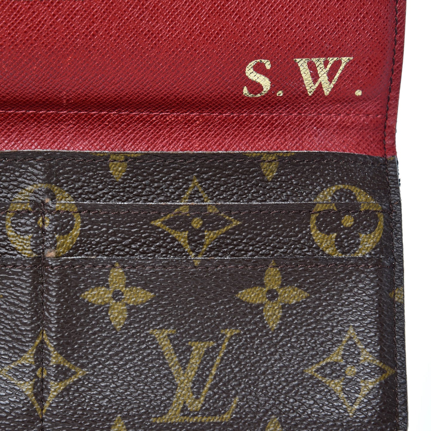 Monogram Josephine Wallet Red