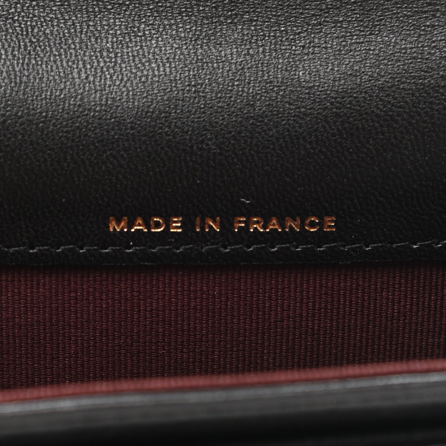 Lambskin Quilted Flap Card Holder Wallet Black