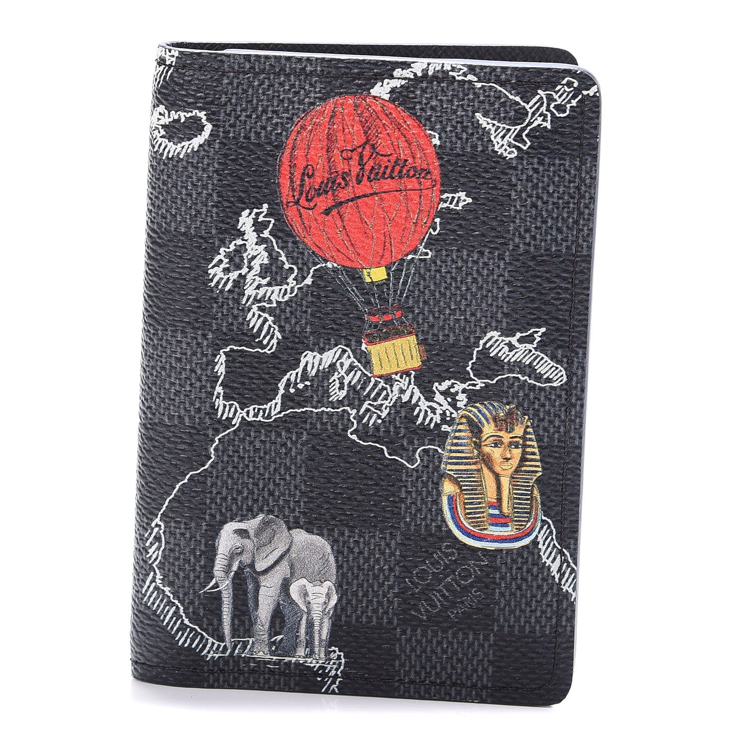 Louis Vuitton Damier Graphite World Map Pocket Organizer NM 1 of 9