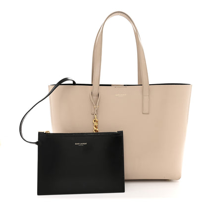 Saint Laurent Calfskin Classic Monogram Double Face Tote Nude Powder 3 of 17