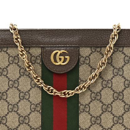 Gucci GG Supreme Monogram Web Small Ophidia Chain Shoulder Bag Brown 9 of 14