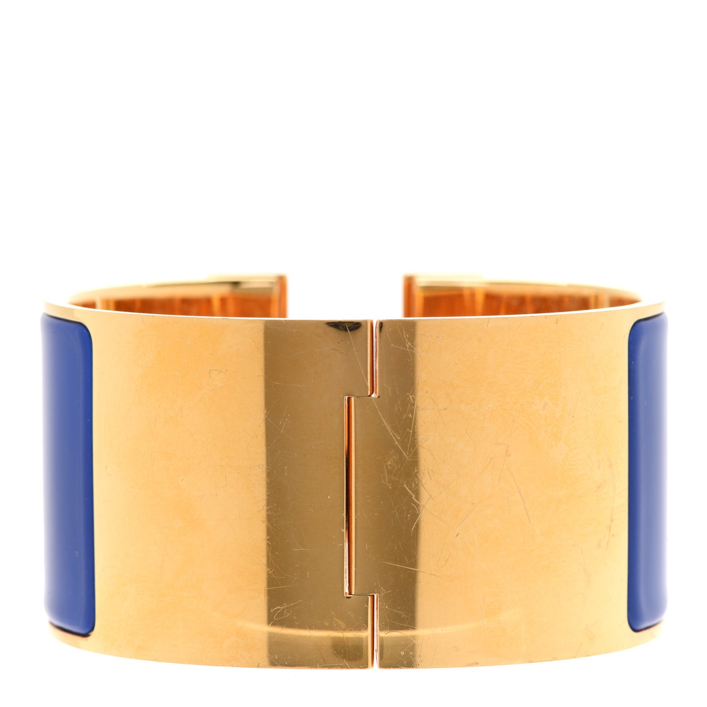 Enamel Extra Wide Clic Clac H Bracelet PM Bleu Royal