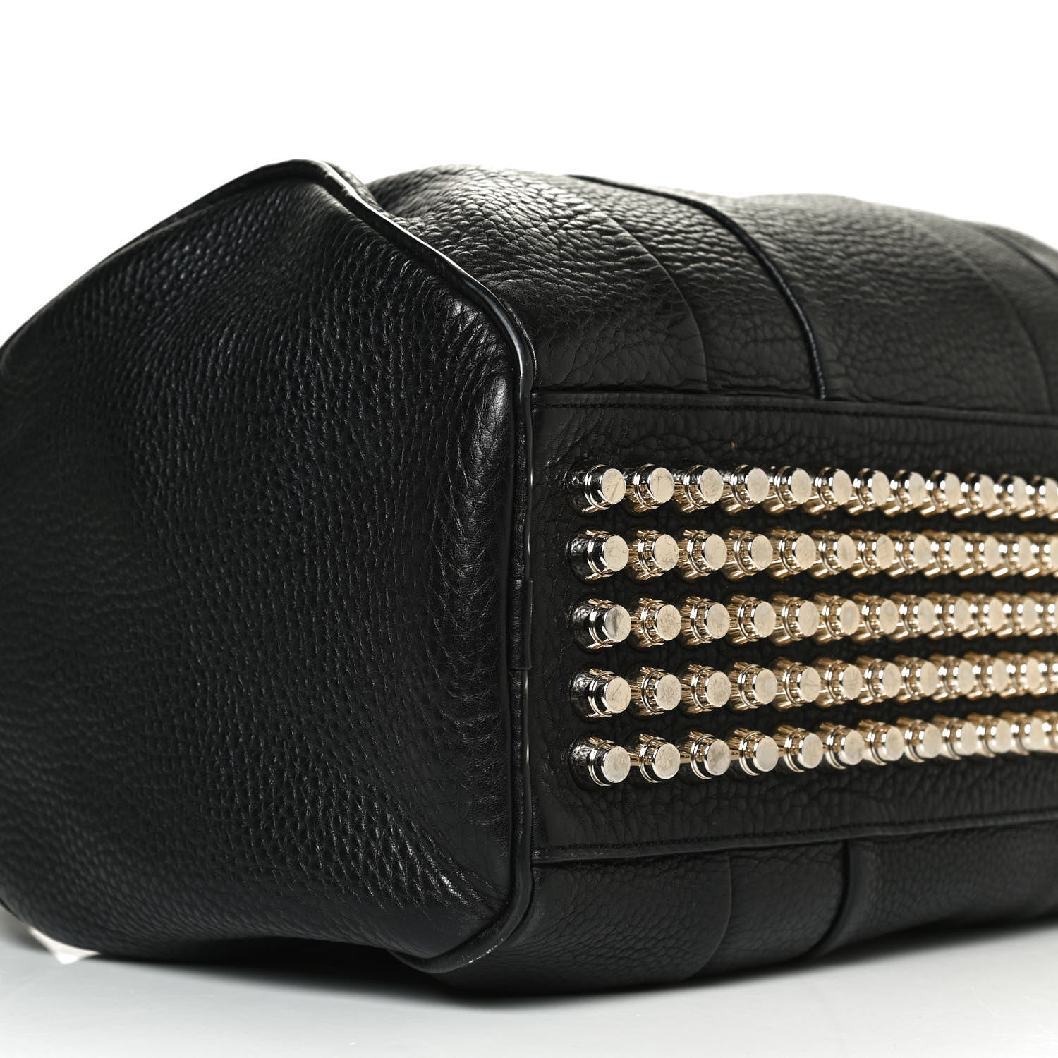 Alexander Wang Pebbled Lambskin Rocco Black Pale Gold Hardware 8 of 10