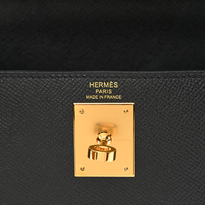 Hermes Epsom Kelly Sellier 28 Black 6 of 13
