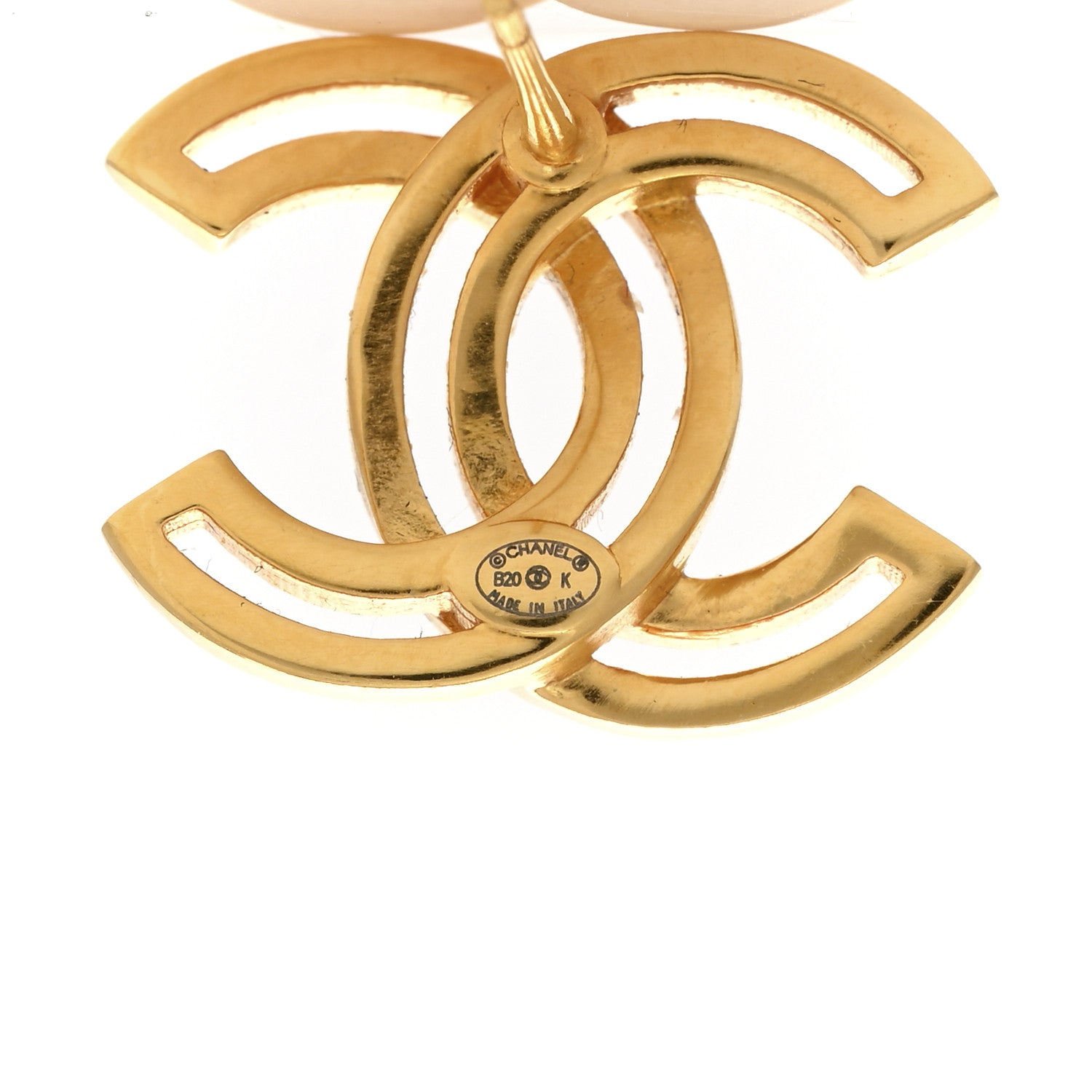 Chanel Metal Obazine CC Earrings Gold 4 of 4