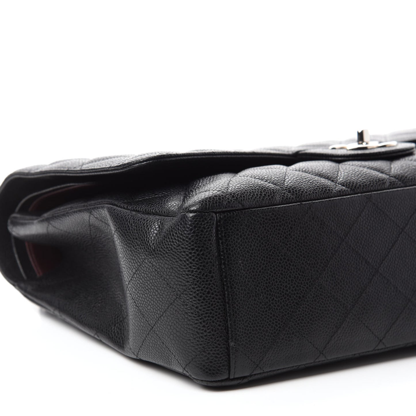 Caviar Quilted Maxi Double Flap Black