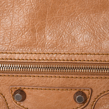 Balenciaga Agneau Giant 12 Rose Gold Hardware Neo Folk Messenger Cumin 8 of 12