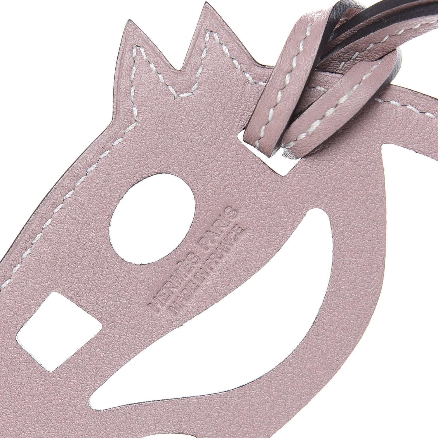 Hermes Swift Paddock Cheval Horse Bag Charm Glycine 3 of 4