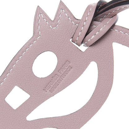 Hermes Swift Paddock Cheval Horse Bag Charm Glycine 3 of 4