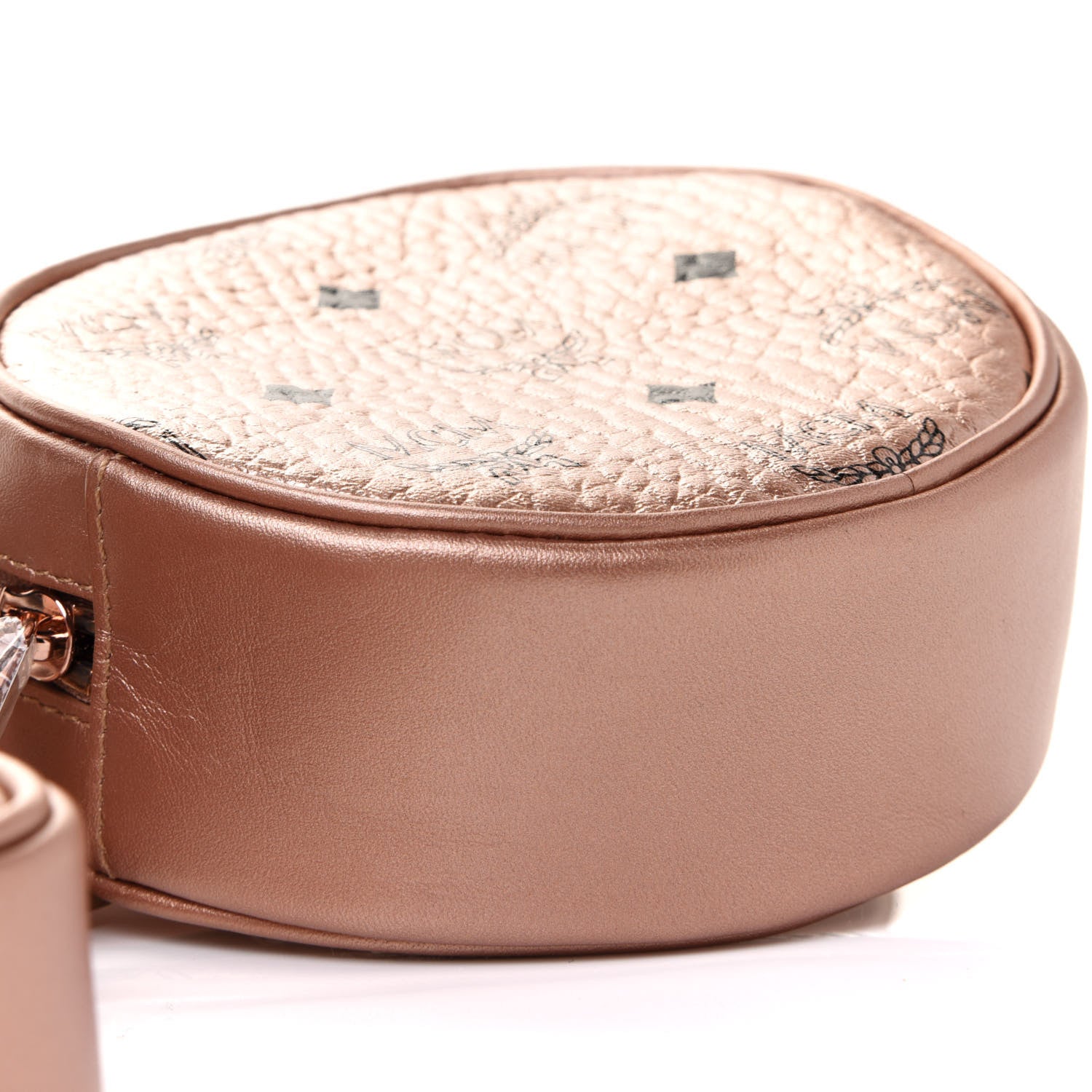 MCM Metallic Visetos Stark Original Belt Bag Champagne Gold 12 of 12