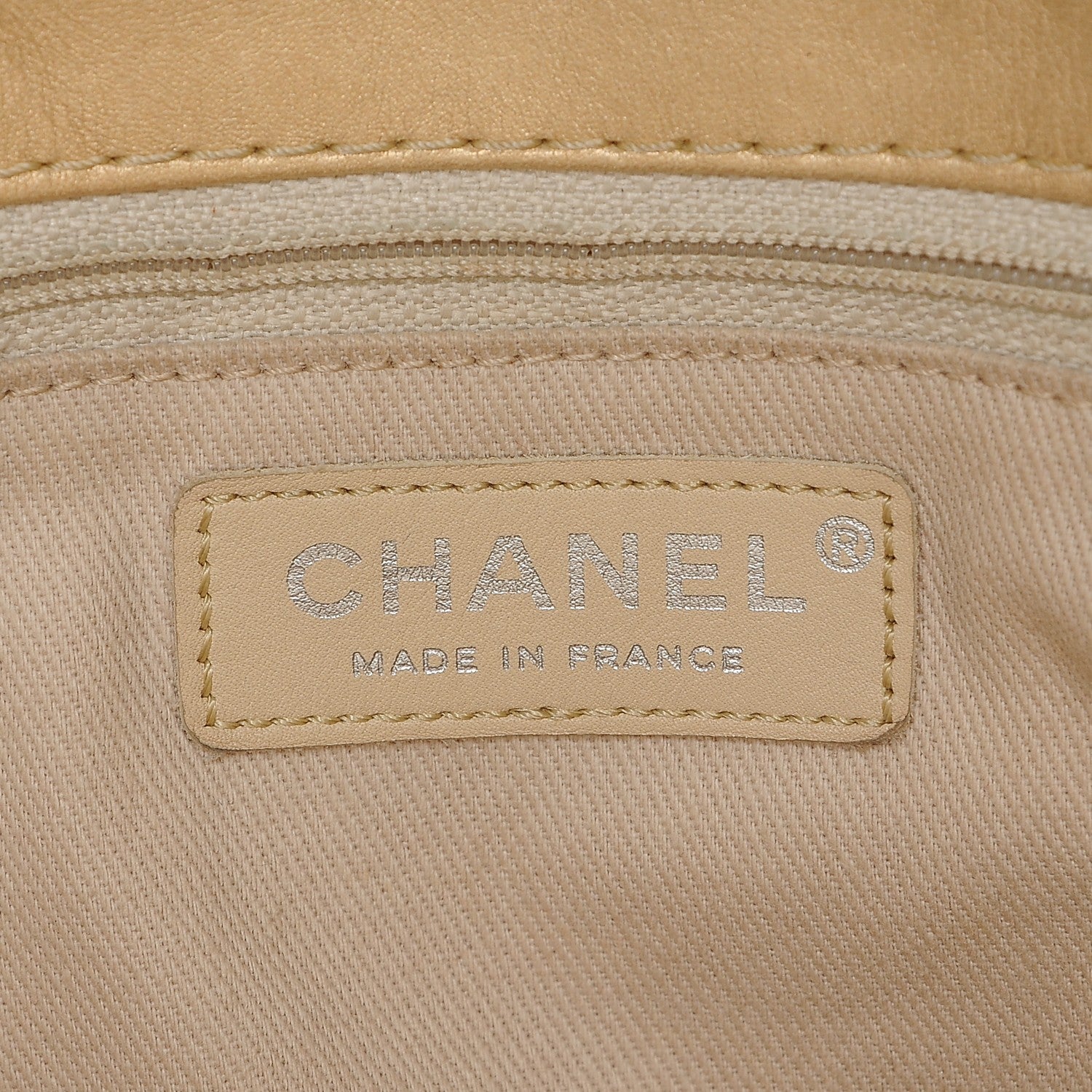 Chanel Metallic Aged Calfskin Small Shopping In Moscow Tote Gold 7 of 8