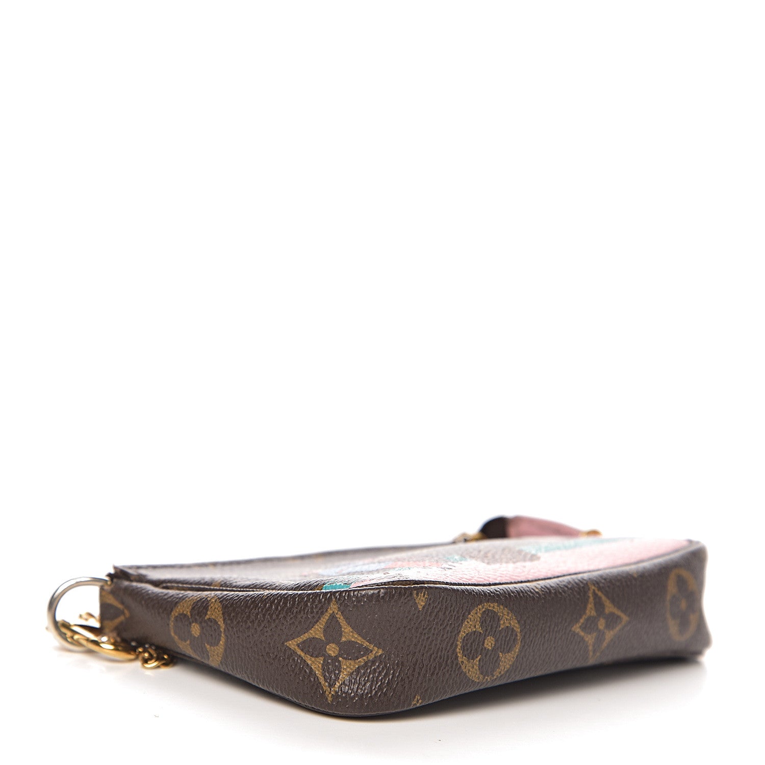 Louis Vuitton Monogram 2016 Christmas Animation Mini Pochette Accessories Rose Ballerine 3 of 7