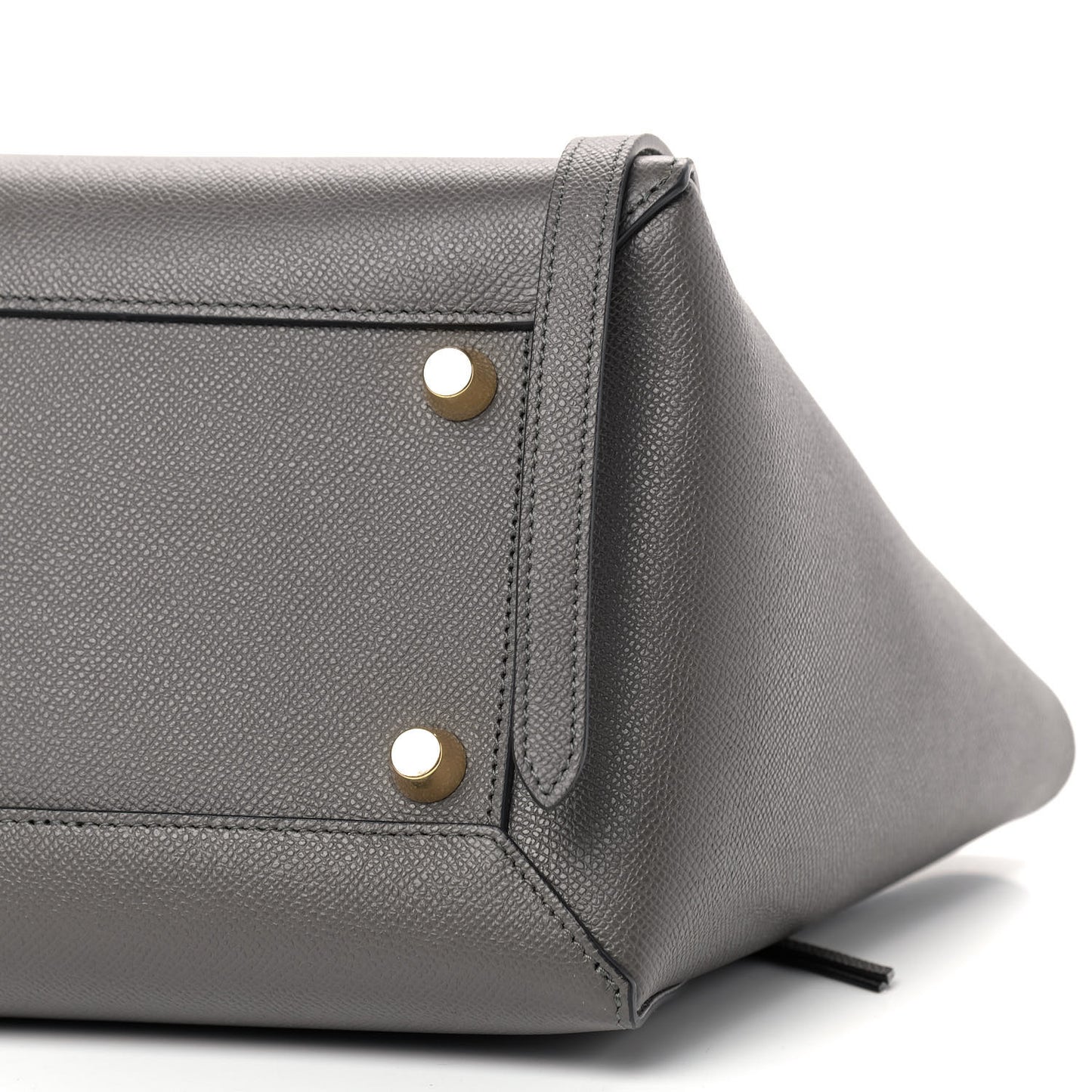Grained Calfskin Mini Belt Bag Grey