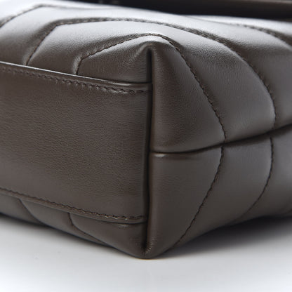 Saint Laurent Calfskin Y Quilted Monogram Toy Loulou Crossbody Bag Earth 8 of 8