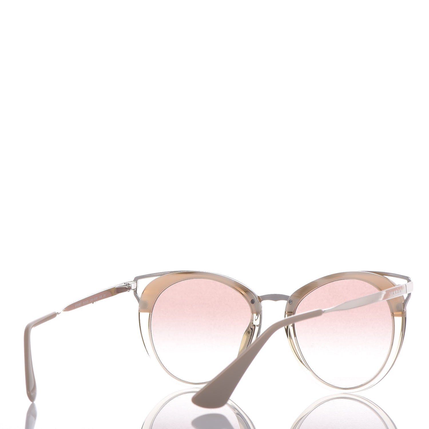 Prada Horn Metal Cinema Sunglasses SPR66T Cocoa 4 of 7
